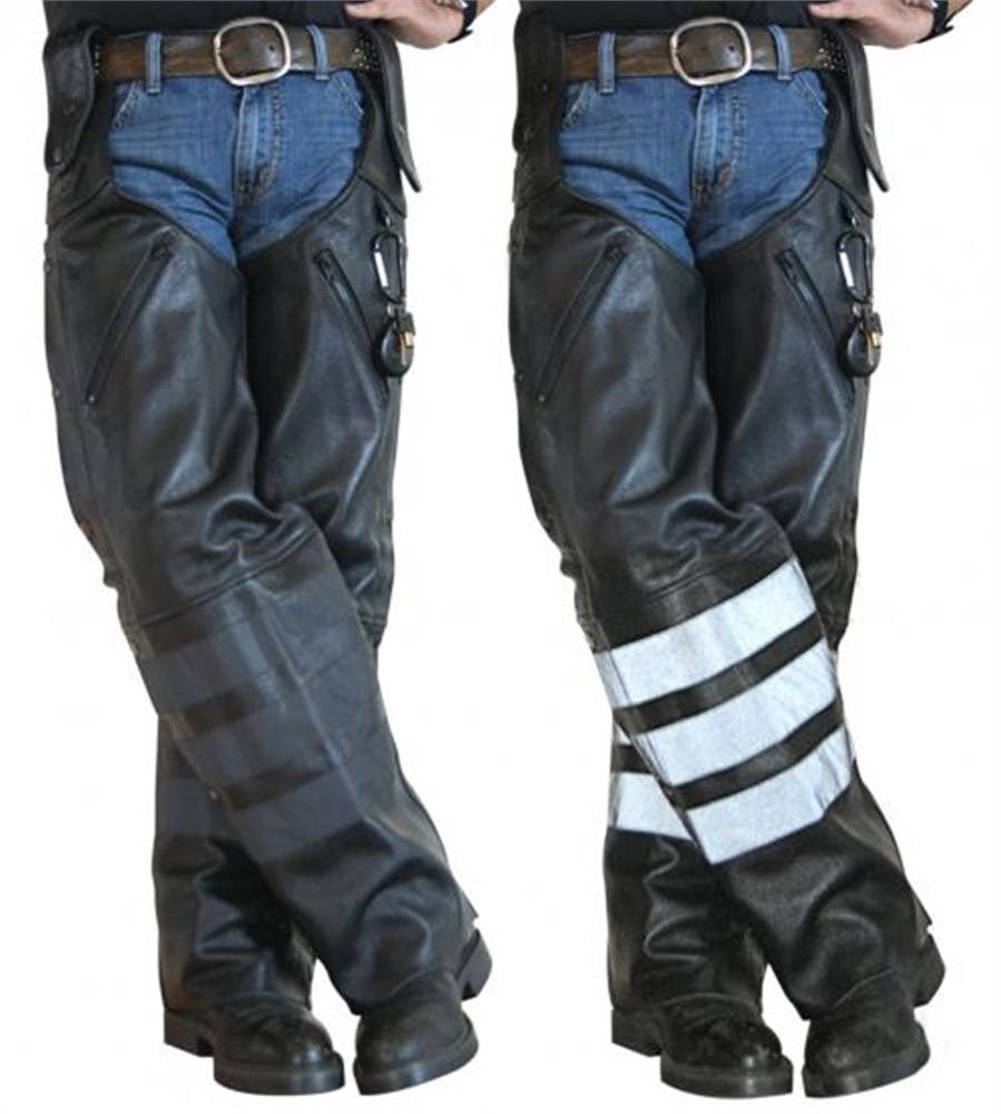 Black Ops Leather Hook Chaps - Missing Ink