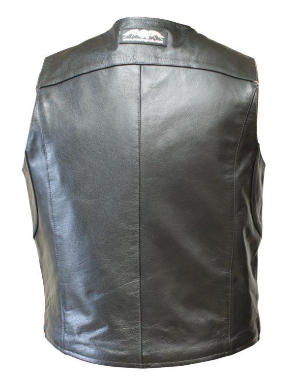 DOC MG 5 Mens Leather Vest Back