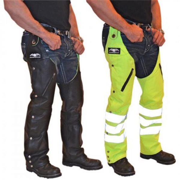 Leather Reversible Hook Chaps