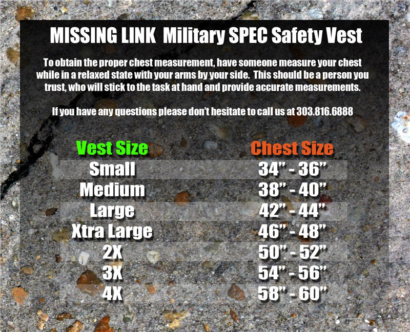 Us Vest Size Chart