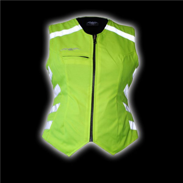 Womens Safety Vest GRN Front