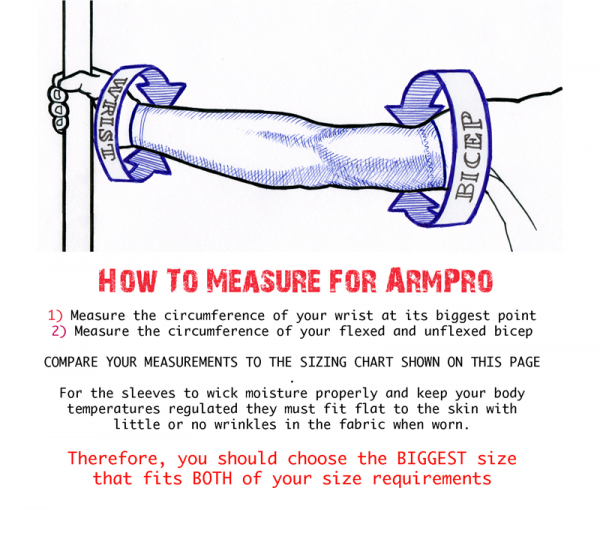 How To Measure For Armpro Size