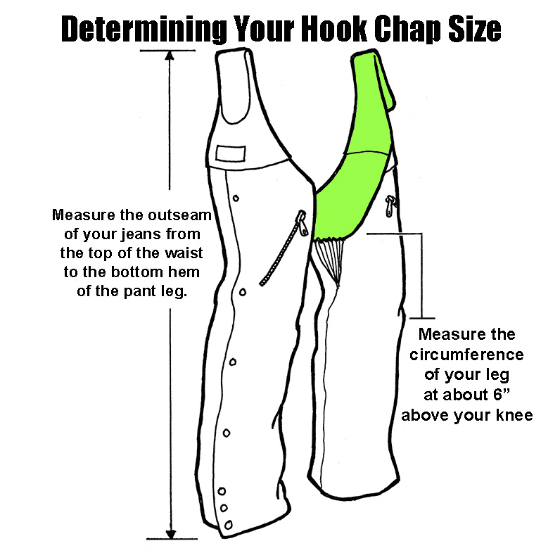 Hook Chaps - How To Measure | Size Charts | Missing Link
